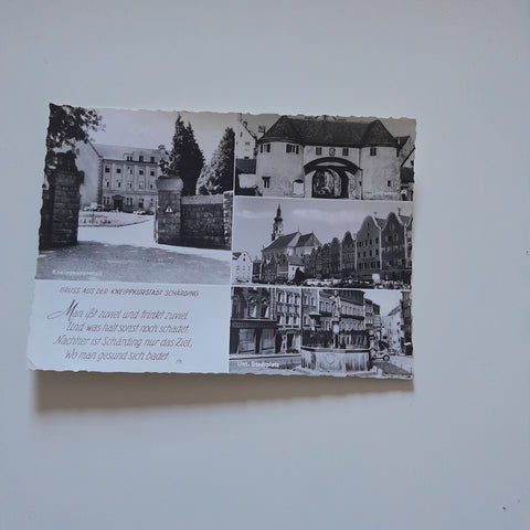 AK Gruss aus der Kneippkurstadt Schärding.