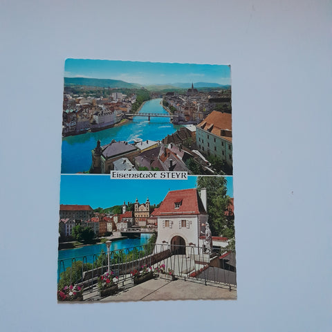 AK Steyr. Altes Kollertor mit Michaelerkirche.