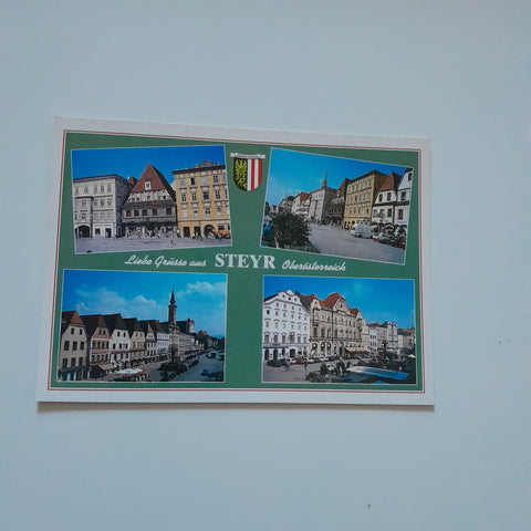 AK Liebe Grüsse aus Steyr.