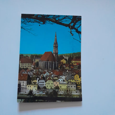 AK Steyr. Blick von der Ennsleite gegen die Stadtpfarrkirche.