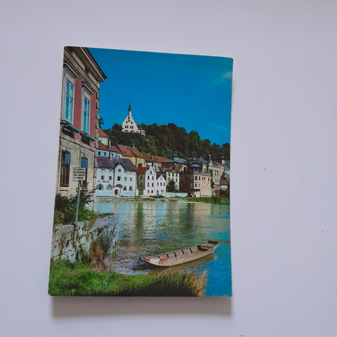 AK Steyr. Blick gegen den Stadtteil Ort und Tabor.