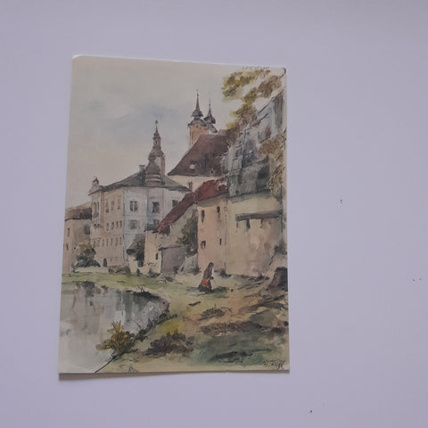 AK Steyr. Ortskai nach einem Aquarell von Fr. Retzl.