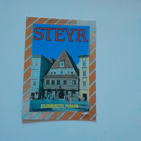 Klebe-AK Steyr. Bummerlhaus.
