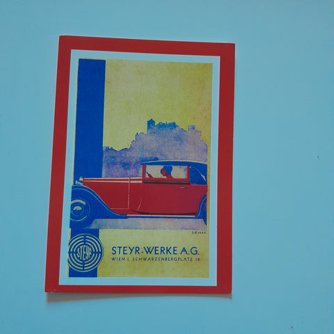 AK Steyr-Werke A.G. (Reprint) Wien Schwarzenbergplatz 18. (Wiener Magazin Oktober 1930)