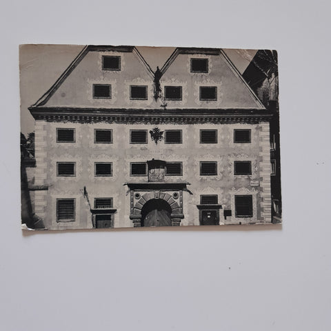 AK Steyr. Innerbergerstadel jetzt Heimathaus (Museum), Sgraffiti.
