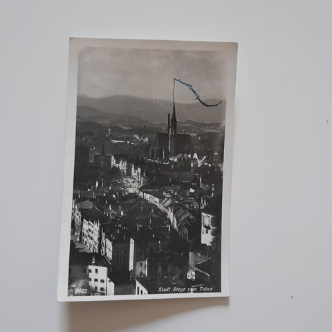 AK Stadt Steyr vom Tabor. (1940)
