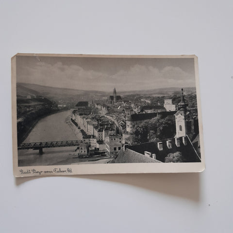 AK Stadt Steyr vom Tabor.