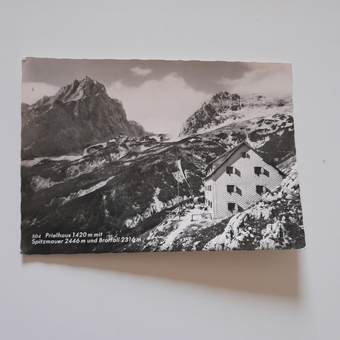 AK Prielschutzhaus mit Spitzmauer und Brotfall.