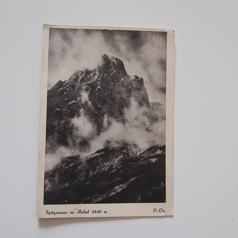 AK Spitzmauer im Nebel.