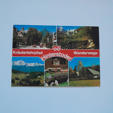 AK Hinterstoder. Kräuterlehrpfad Wanderwege.