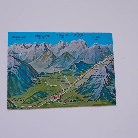 Panoramakarte Hinterstoder usw.