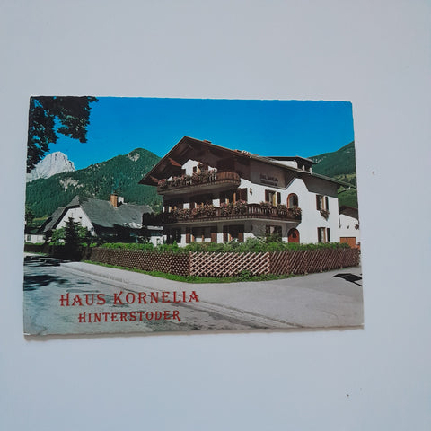 AK Hinterstoder. Haus Kornelia. Horst und Renate Hackl. Mitterstoder 159.