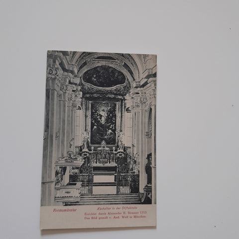 AK Kremsmünster. Hochaltar in der Stiftskirche.