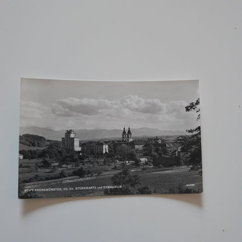 AK Stift Kremsmünster. Sternwarte und Gymnasium. (1955)