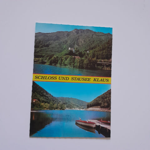 AK Klaus an der Pyhrnbahn. Schloss und Stausee Klaus.