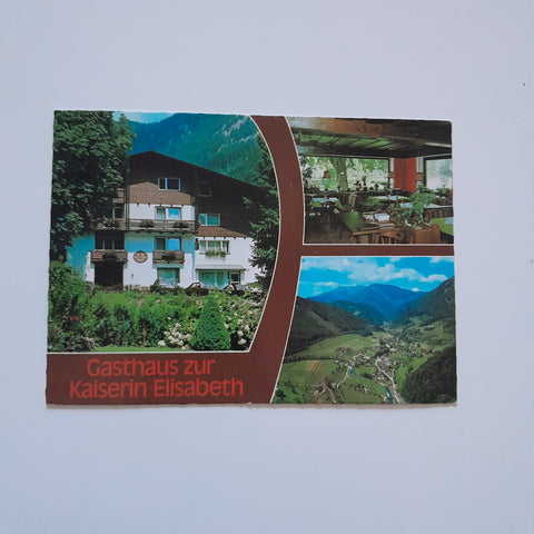 AK Steyrling 104. Gasthaus zur Kaiserin Elisabeth. Ulrike und Herbert Schwarz.