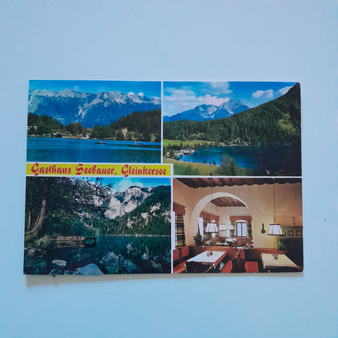 AK Roßleithen 14. Gasthaus Seebauer, Fam. Georg Stark. Gleinkersee.