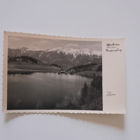 AK Gleinkersee mit dem Sengsengebirge.
