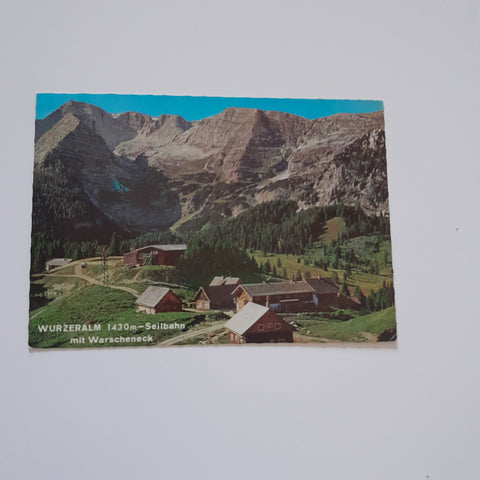 AK Spital am Pyhrn. Wurzeralm Seilbahn mit Warscheneck.