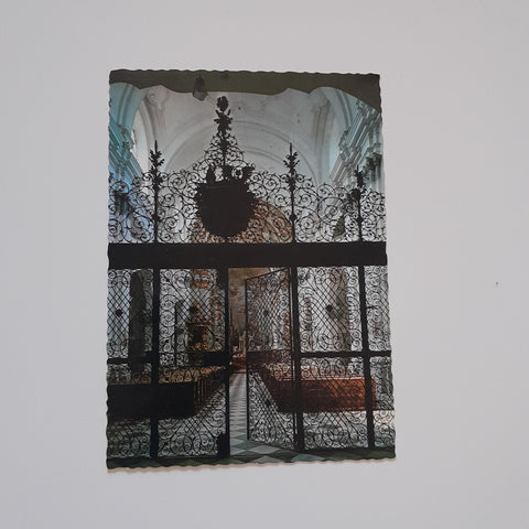 AK Spital am Pyhrn. Stiftskirche. Barockes Abschlußgitter.