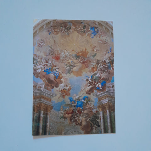 AK Spital am Pyhrn. Pfarrkirche Mariae Himmelfahrt. Fresken der Chorapsis von B. Altomonte.