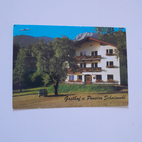 AK Vorderstoder. Gasthof und Pension Schoiswohl Familie Knittl-Frank.
