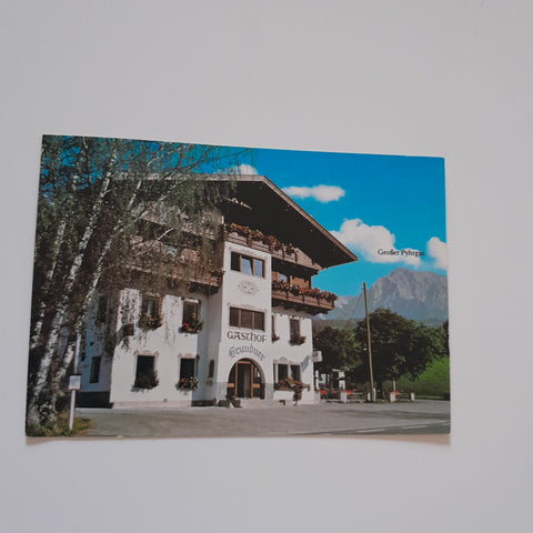 AK Windischgarsten. Gasthof Grundner. W.E. Schoiswohl. Edlbach.
