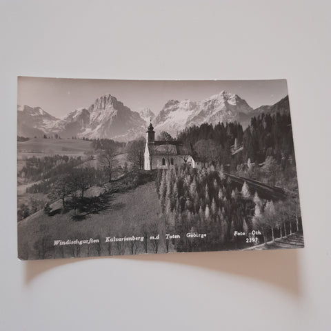 AK Windischgarsten. Kalvarienberg m.d. Toten Gebirge.