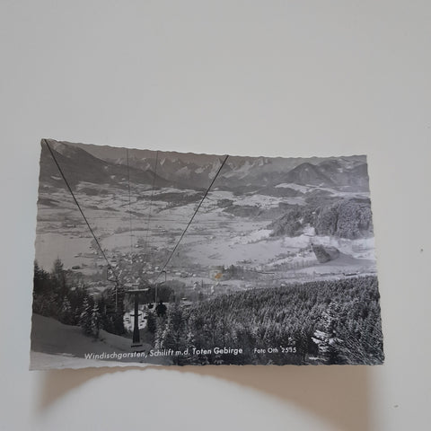 AK Windischgarsten. Schilift m.d. Toten Gebirge.