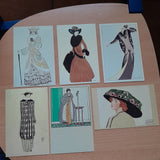 Reprint Mäppchen Mode 12 Ansichtskarten der Wiener Werkstätte.