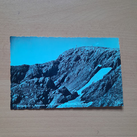 AK Heldenkreuz und Pyramide am Hochschwabgipfel.