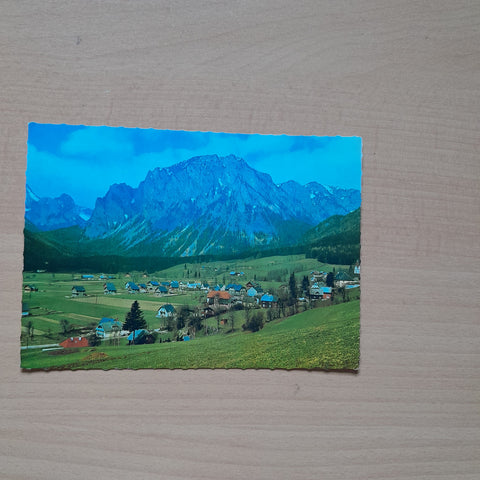 AK Grüße aus Tragöss – Oberort gegen Pribitz.