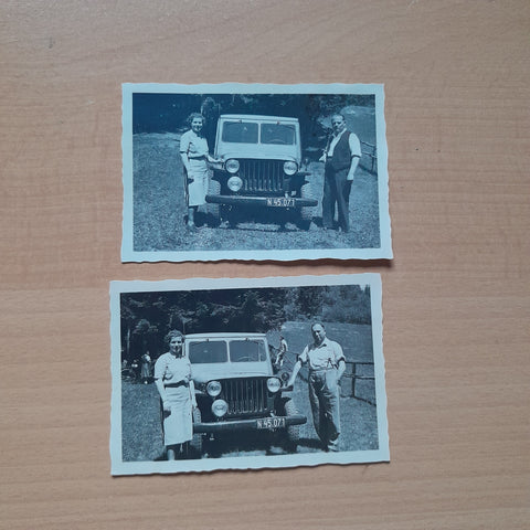2 Fotos Turnausattel. (21.5.1950)
