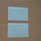 2 Fotos Turnausattel. (21.5.1950)