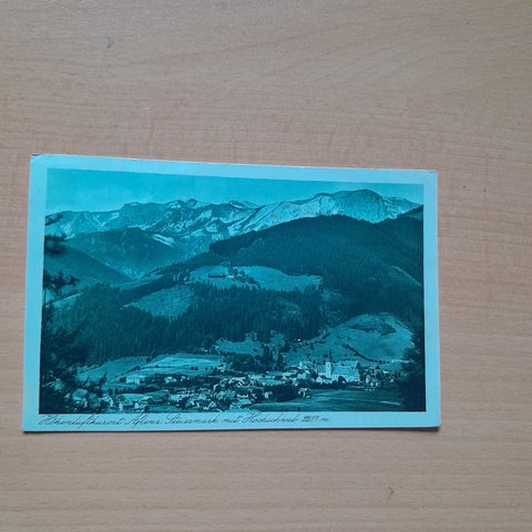 AK Aflenz mit Hochschwab. (1923)