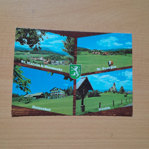 AK St. Marein bei Neumarkt. St. Georgen. Holzerhof. Greith.