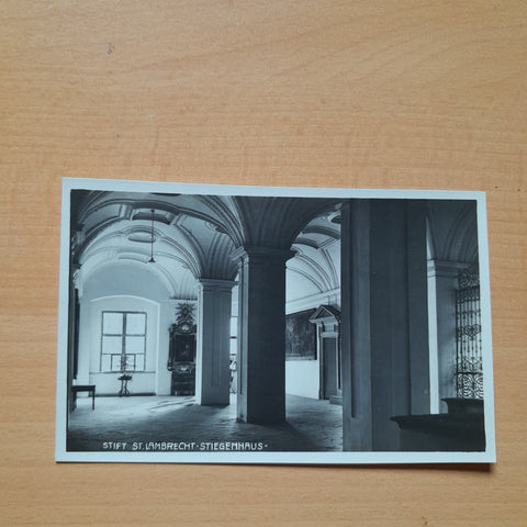 AK Stift St. Lambrecht. Stiegenhaus. (1926)