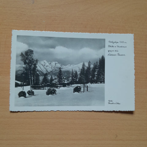 AK Stolzalpe. Blick vom Kurhaus gegen die Niederen Tauern. (1937)