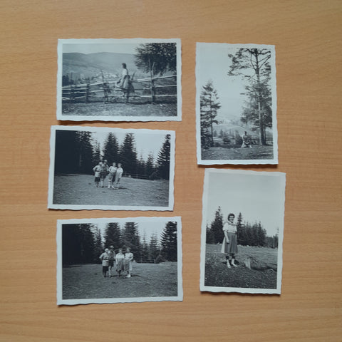 5 kleine Fotos Fischbach Juni 1947.
