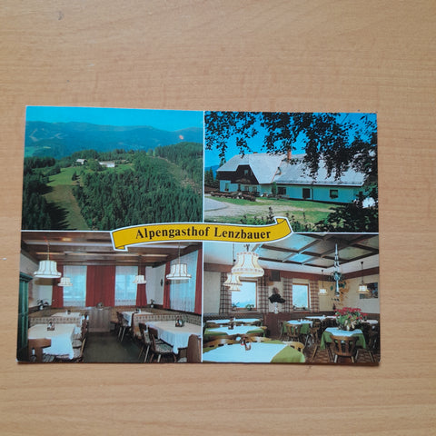 AK Alpengasthof Lenzbauer. Josef und Erika Freydl Gressenberg 51. Schwanberg.