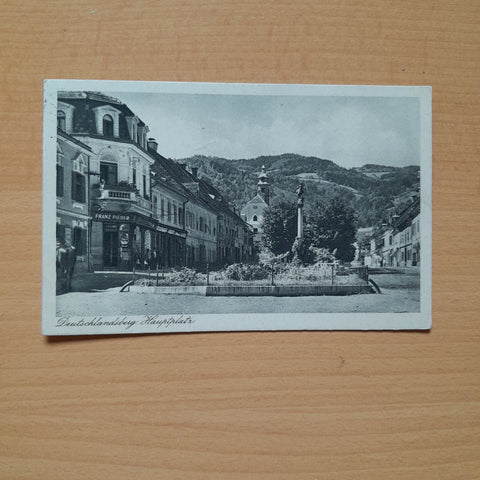 AK Deutschlandsberg. Hauptplatz (1929)