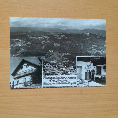AK Trahütten. Fremdenpension Alpenpanorama H. M. Lernpeiss.