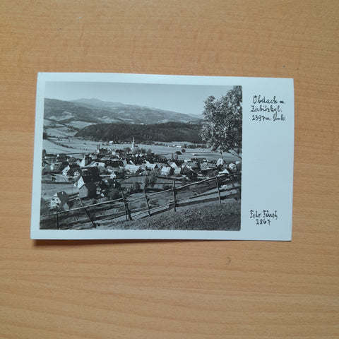 AK Obdach mit Zirbitzkogel.