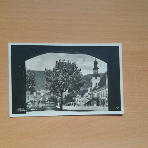 AK Leoben Hauptplatz (1933)
