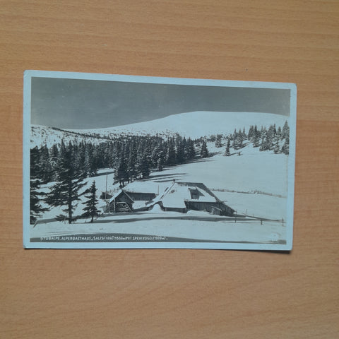 AK Stubalpe, Alpengasthaus Salzstiegl mit Speikkogel.