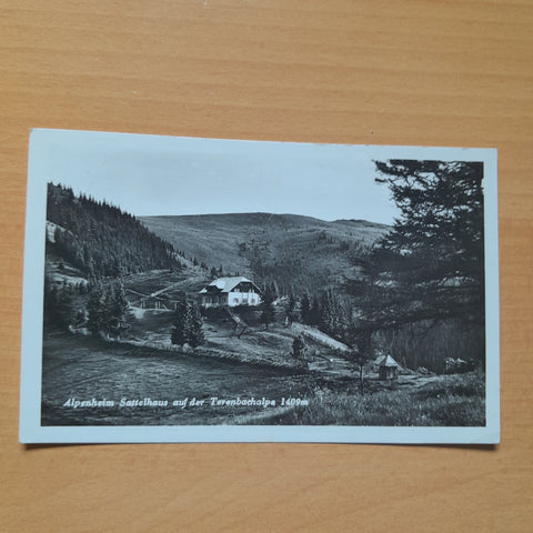 AK Alpenheim Sattelhaus auf der Terenbachalpe. (1937)