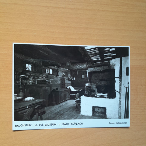 AK Museum der Stadt Köflach. Rauchstube.