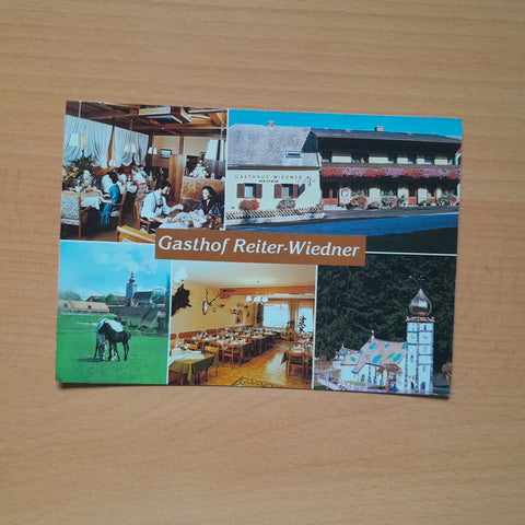 AK Bärnbach. Gasthof - Pension Reiter - Wiedner. Peter-Leitner-Siedlung 20.