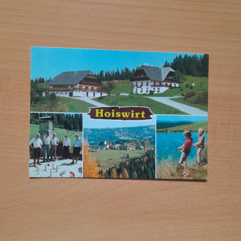 AK Modriach 161. Alpengasthof Hoiswirt Familie Gruber.