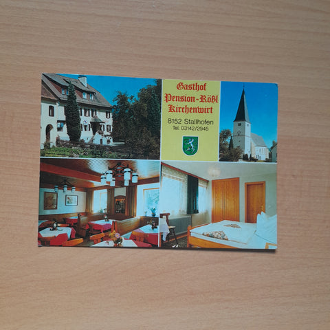 AK Stallhofen. Gasthof Pension Rößl Kirchenwirt.